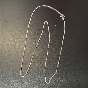 Vintage 18” 1mm Sterling Silver box link chain Necklace